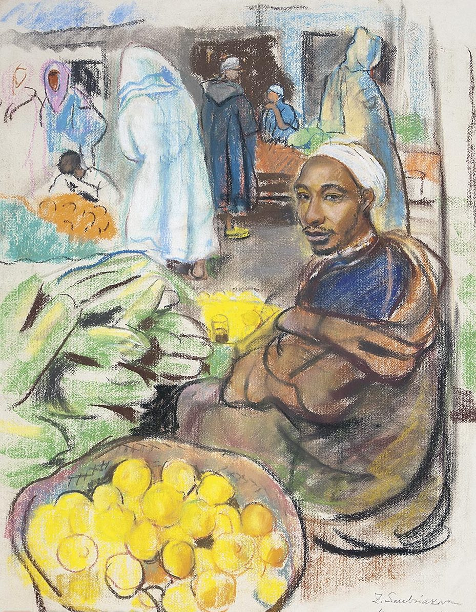 the fruit merchant. marrakech