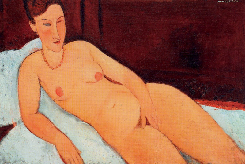 Buy A Digital Copy Amedeo Modigliani Nude With Coral Necklace