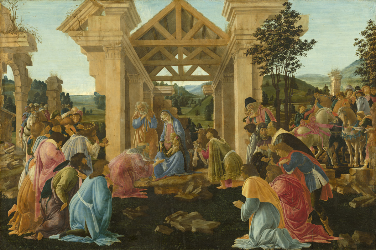 Sandro Botticelli. The adoration of the Magi