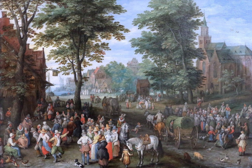 Jan Bruegel The Elder. Village scene