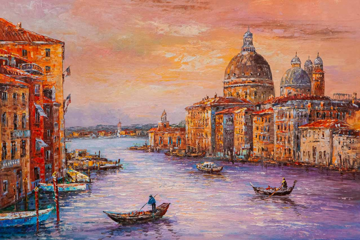 Andrzej Vlodarczyk. Grand Canal at sunset