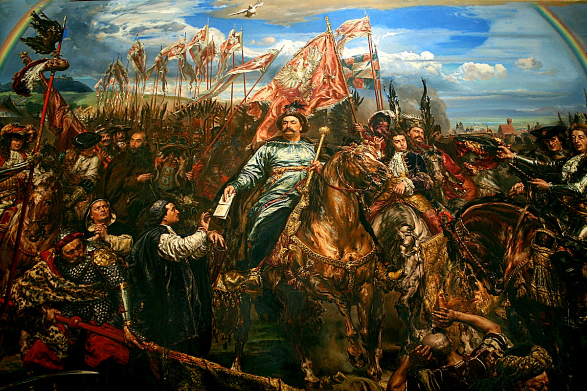 Jan Matejko. Jan III Sobieski sends a message to the Pope about victory in the Battle of Vienna (small version)