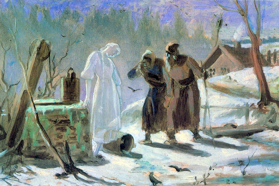 Vasily Grigorievich Perov. Melting The Snow Maiden. Sketch