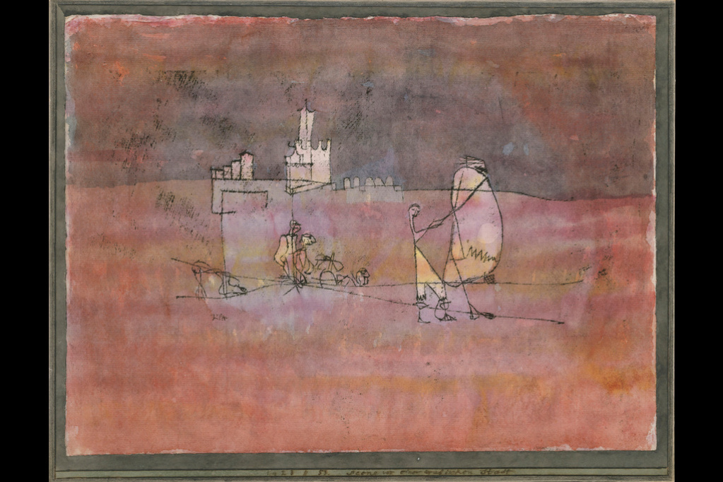 Paul Klee. The scene in front of Arab city