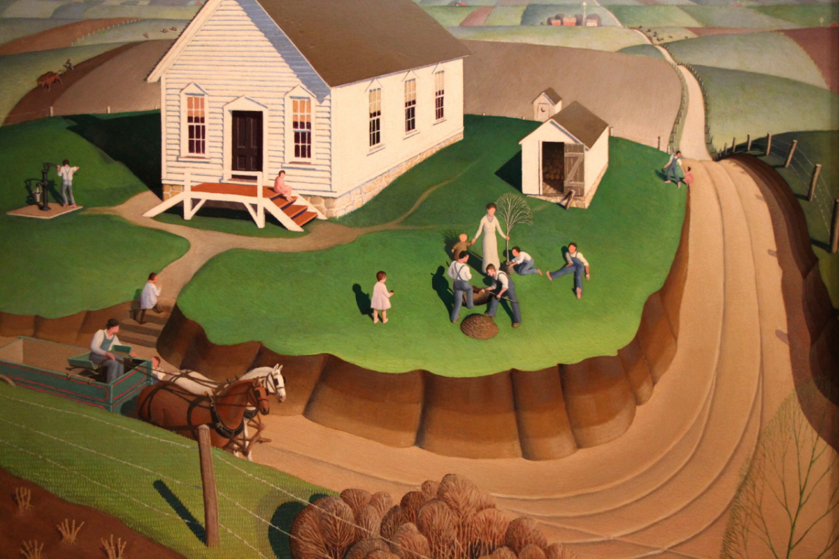 Grant Wood. The day