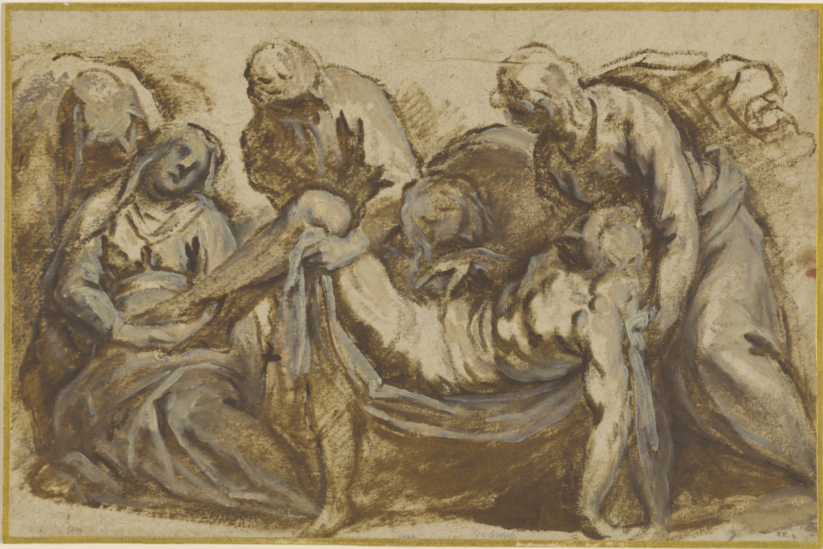 Jacopo Palma Junior. Christ is carried to the tomb