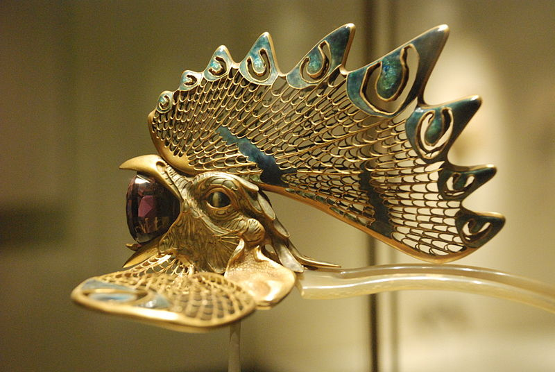 René Lalique. Rooster tiara