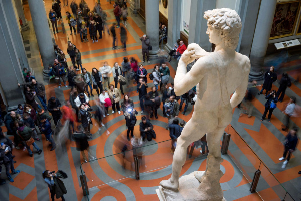 National Geographic published photos of artworks by Michelangelo from a secret room