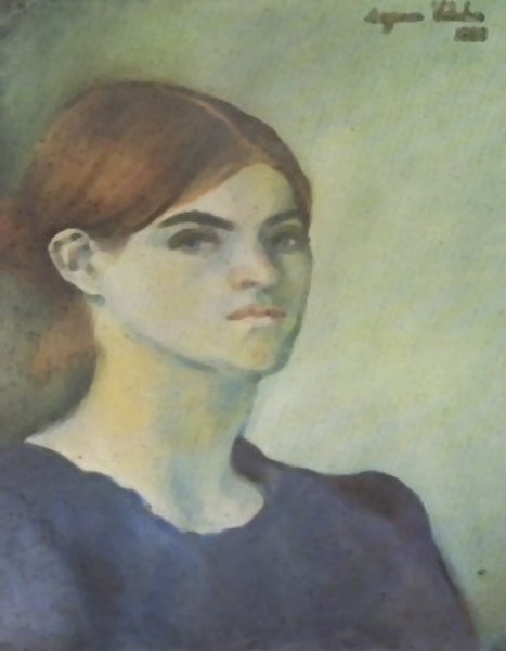 Suzanne Valadon. Self-Portrait. 1883. 43.5*30.5 cm. 
France, Paris, Centre Pompidou