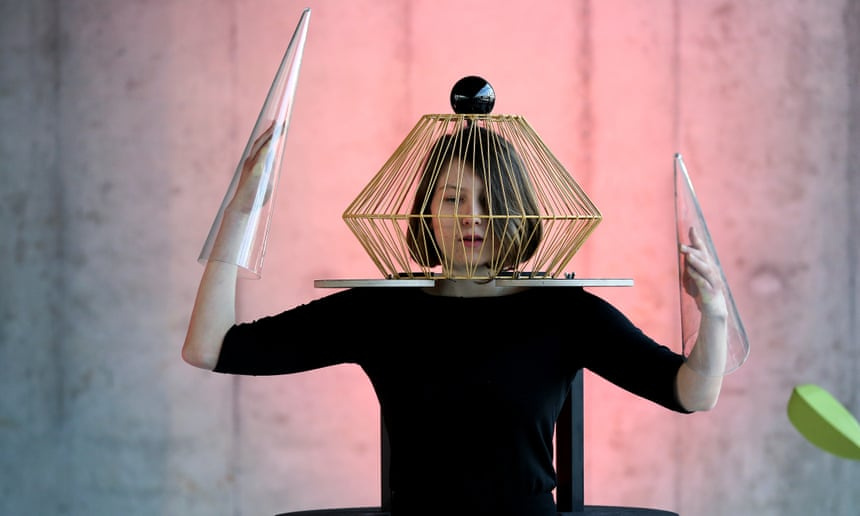 Oskar Schlemmer. Dance in Glass, at the new Bauhaus Museum Dessau. Photograph: Ronny Hartmann/Getty 