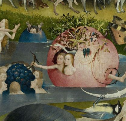 Who knows? Bosch knows. The Garden of Earthly Delights zoomed in