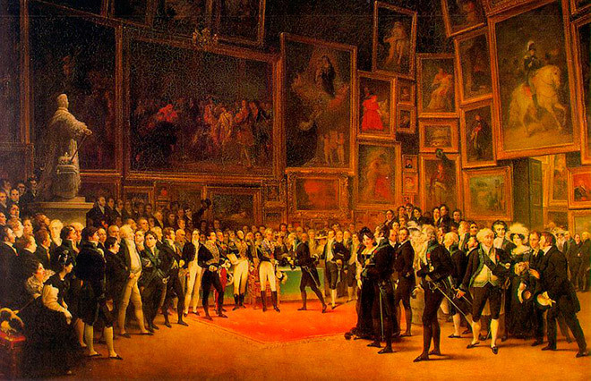 François Joseph Heim. King giving away Prizes at the Salon of 1824, 1827