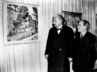 А. Маневич и А. Эйнштейн, Нью-Йорк, 1942 (источник фото)