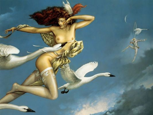 What angels speak about: wonderful wings in art of old and modern artists