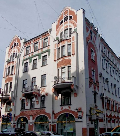 The former tenement house of K. K. Keldal on Kamennoostrovsky prospect, 13. Architect Wilhelm Schaub