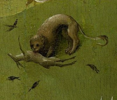 Who knows? Bosch knows. The Garden of Earthly Delights zoomed in