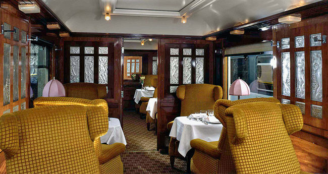 Interior of the Orient Express train, 1929