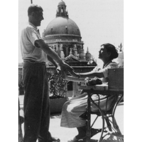 Olda and Oskar Kokoschka in Venice, 1948.