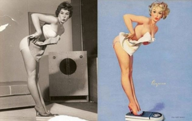 Pin up: "pinned up" sexy girls,  or the way how American painters canonized female beauty (part 1)
