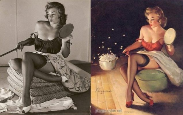 Pin up: "pinned up" sexy girls,  or the way how American painters canonized female beauty (part 1)