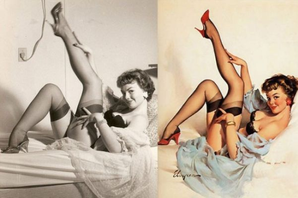 Pin up: "pinned up" sexy girls,  or the way how American painters canonized female beauty (part 1)