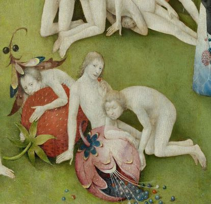 Who knows? Bosch knows. The Garden of Earthly Delights zoomed in