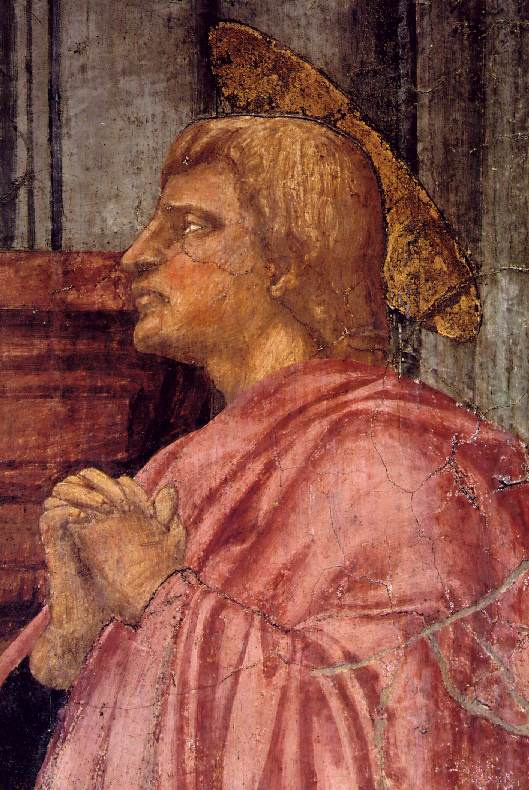 Tommaso Masaccio. The Holy Trinity. Fragment. St. John