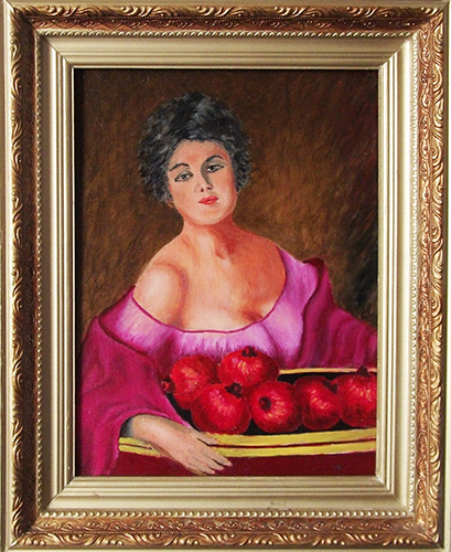 Victor Petrovich Burmin. Woman with fruit