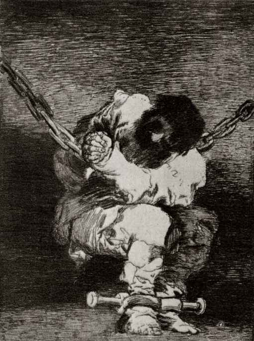 Francisco Goya. Prisoner (Captured as a barbaric crime)