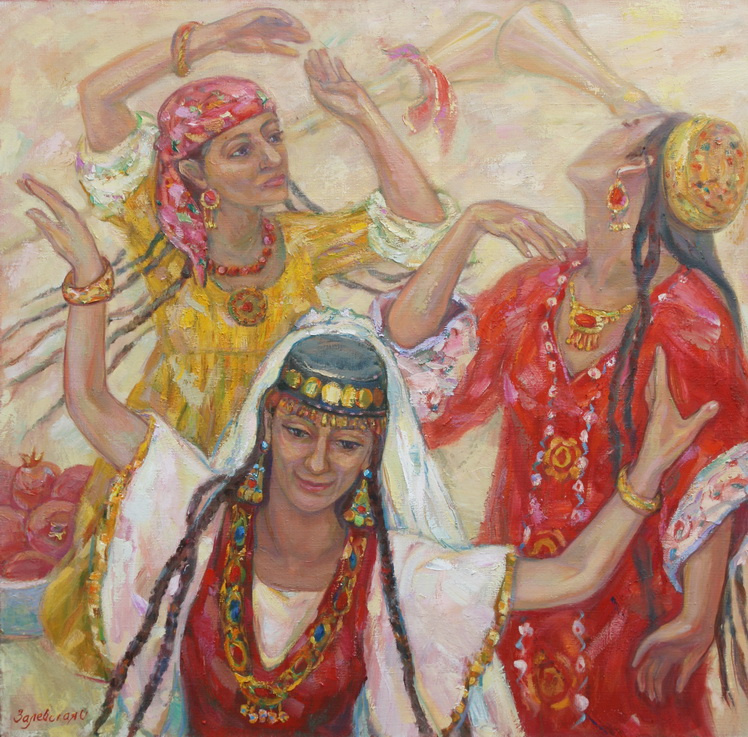 Oksana Viktorovna Zalevskaya. Three dancers