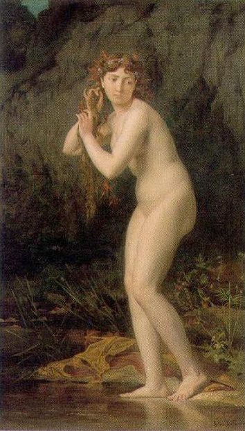 Jules Joseph Lefebvre. Bathing Nude