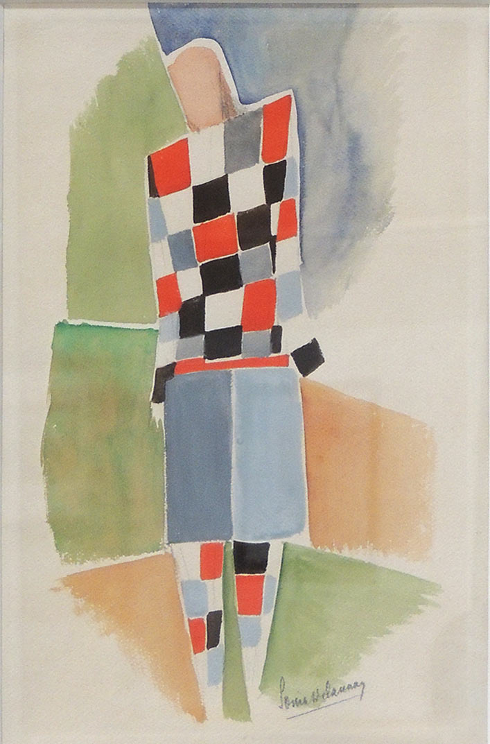 Sonia Delaunay. A sketch of a man's suit