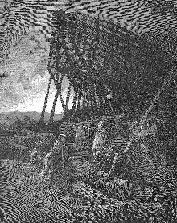 Paul Gustave Dore. Y comenzó a construir un enorme barco ...