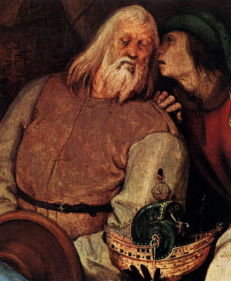 Pieter Bruegel The Elder. The adoration of the Magi. Fragment 2