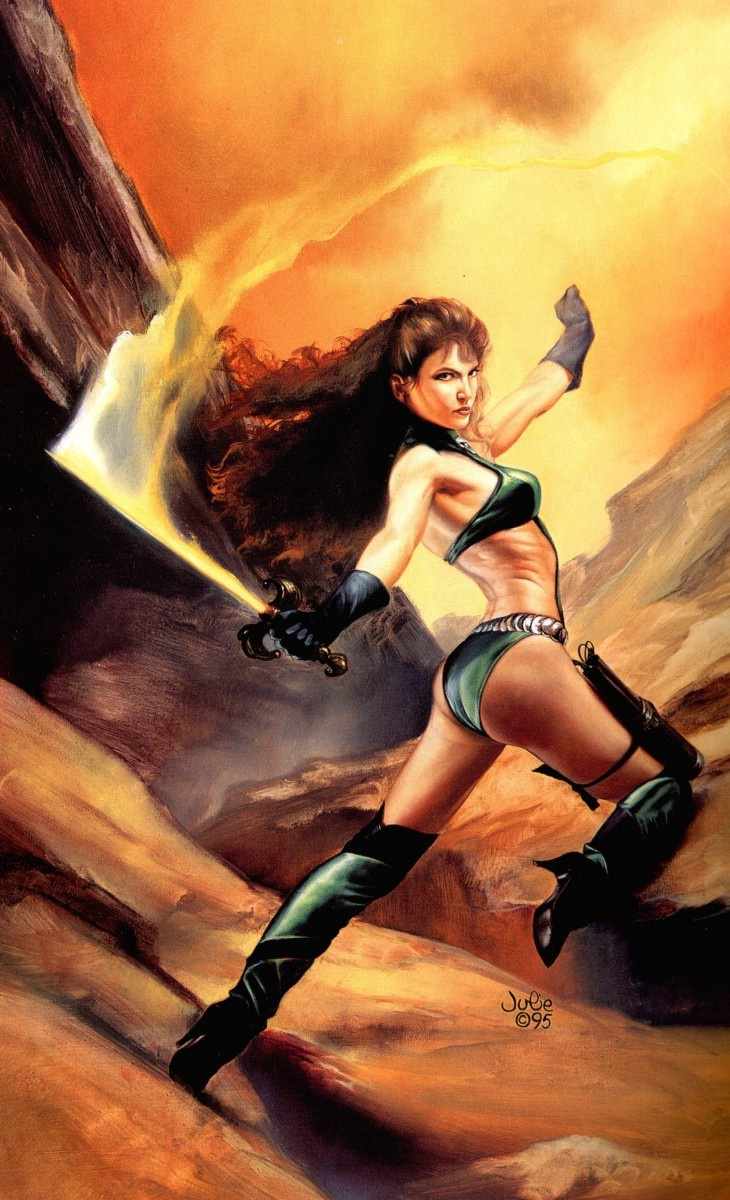 Julie Bell. Fire sword