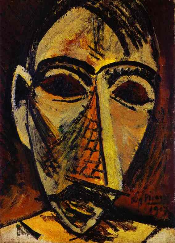 Pablo Picasso, Head of a Man, Drawings Online