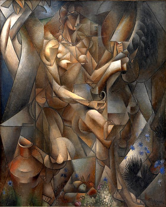 Jean Metzinger. A woman with a horse (Rider)