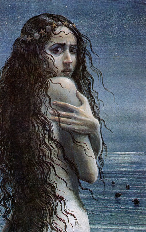 Juan Vijngaard. Girl at the sea