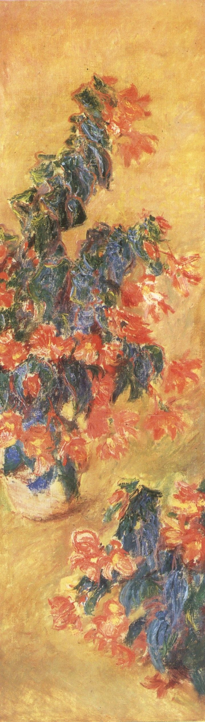 Claude Monet. Red azaleas in a pot