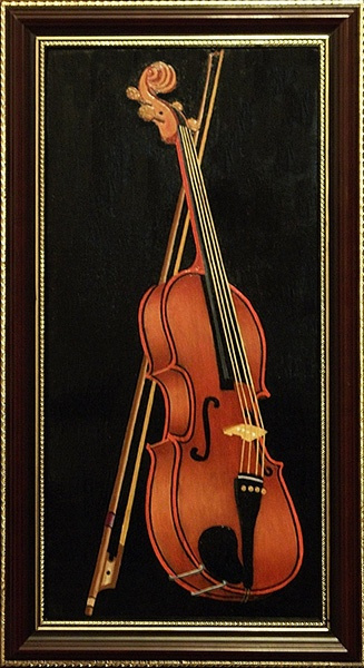 Victor Petrovich Burmin. Etude with violin # 4.