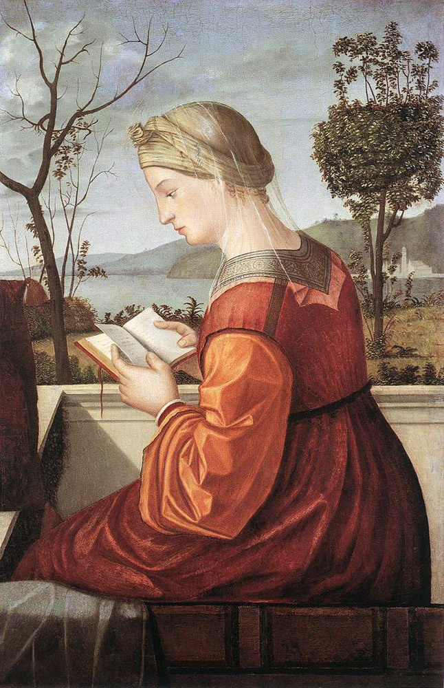 Vittore Carpaccio. The virgin reading