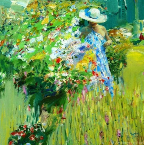 Alexander Vladimirovich Gorbikov. In the garden.