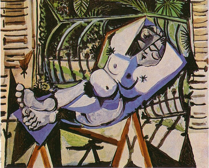 Pablo Picasso. Nude near the garden