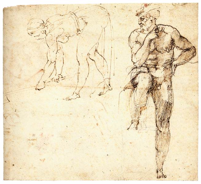 Michelangelo Buonarroti. Two figures