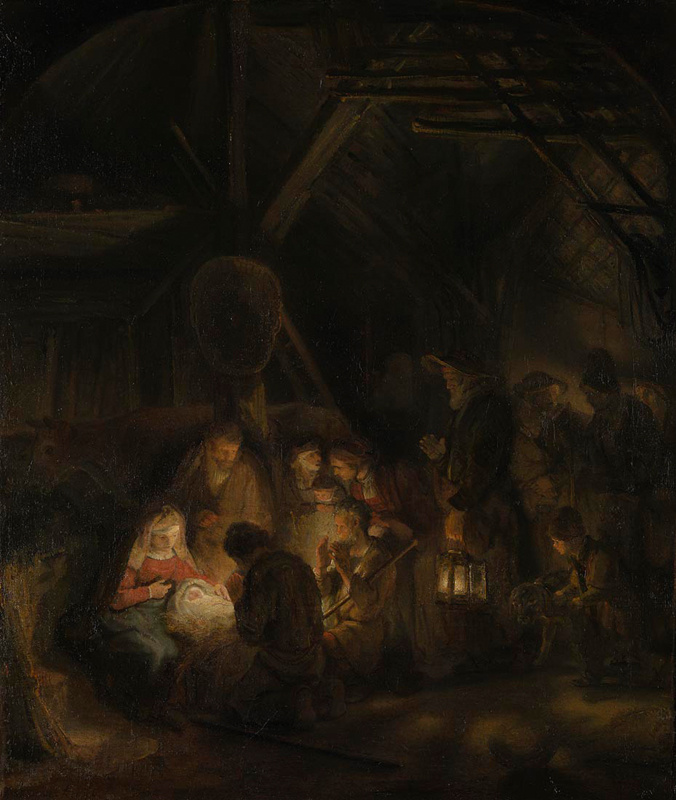 Rembrandt Harmenszoon van Rijn. The adoration of the shepherds