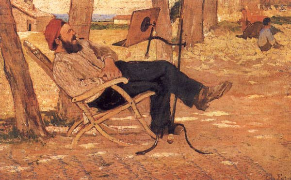 Giovanni Fattori. The midday rest