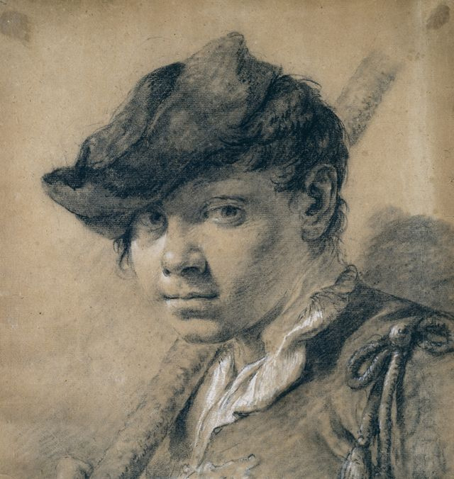 Giovanni Battista Piazzetta. 一名年轻男子的画像