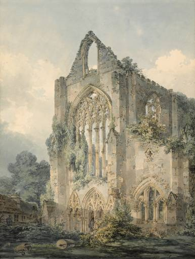 Joseph Mallord William Turner. Tintern Abbey, Westfassade