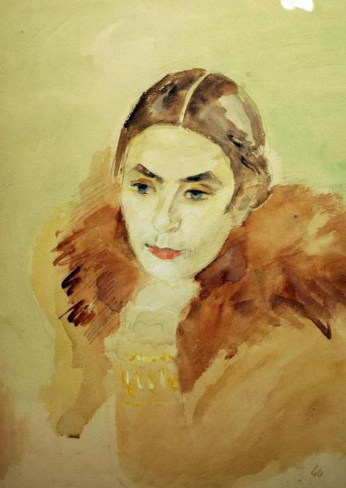 Robert Rafailovich Falk. Portrait Of A. Shchekin-Krotova