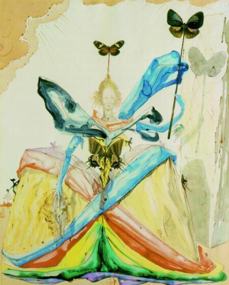Salvador Dali. Queen of butterflies
